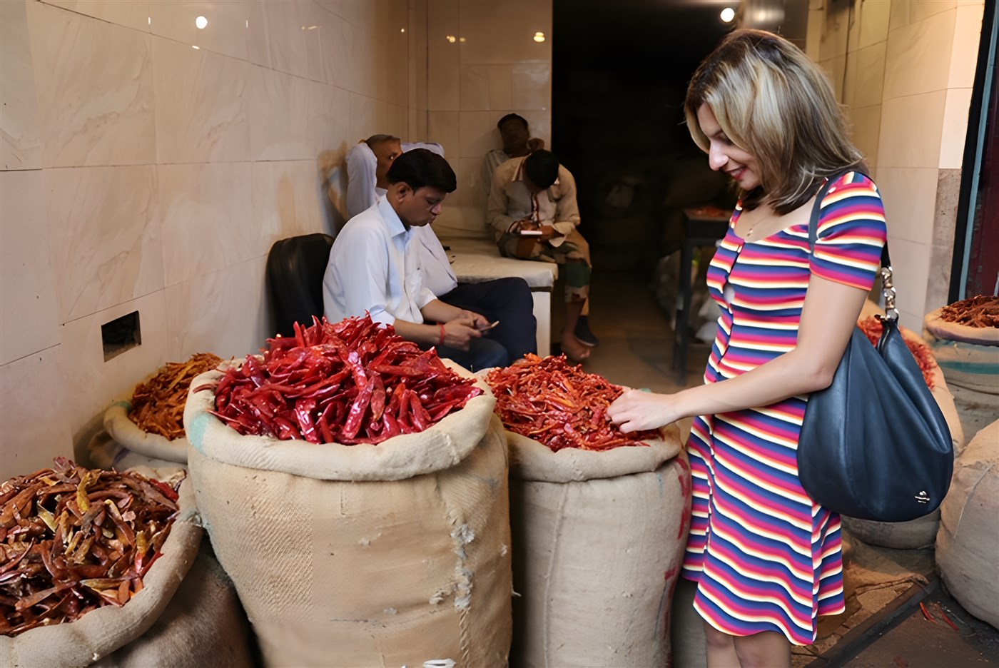 Spice markets in Chandni Chowk