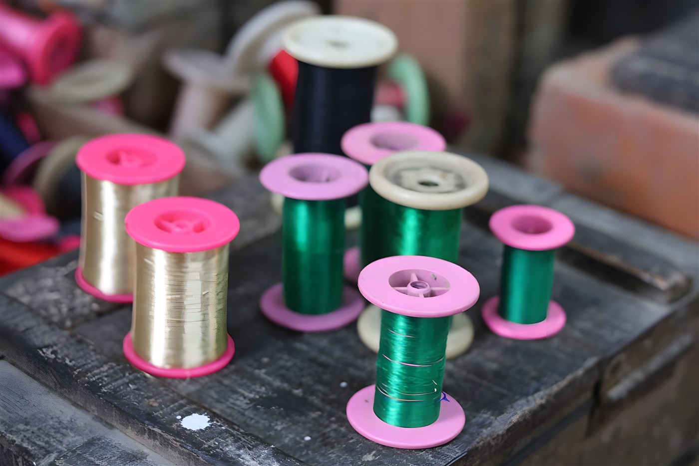 Silk weaving
