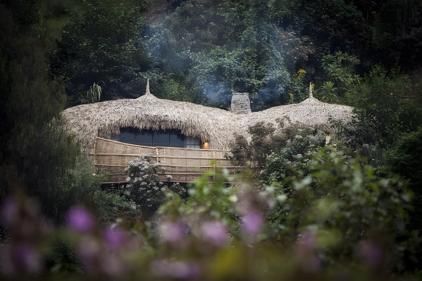 With rooms that look more like nests hanging in the trees of the forests in Volcanoe National Park in Rwanda's rainforest, Wilderness Bisate is one of the most unusal places to stay in the world. Here you can enjoy luxury as you ready yourself to embark on a trek to see the famous mountain forillas of the Virungas.