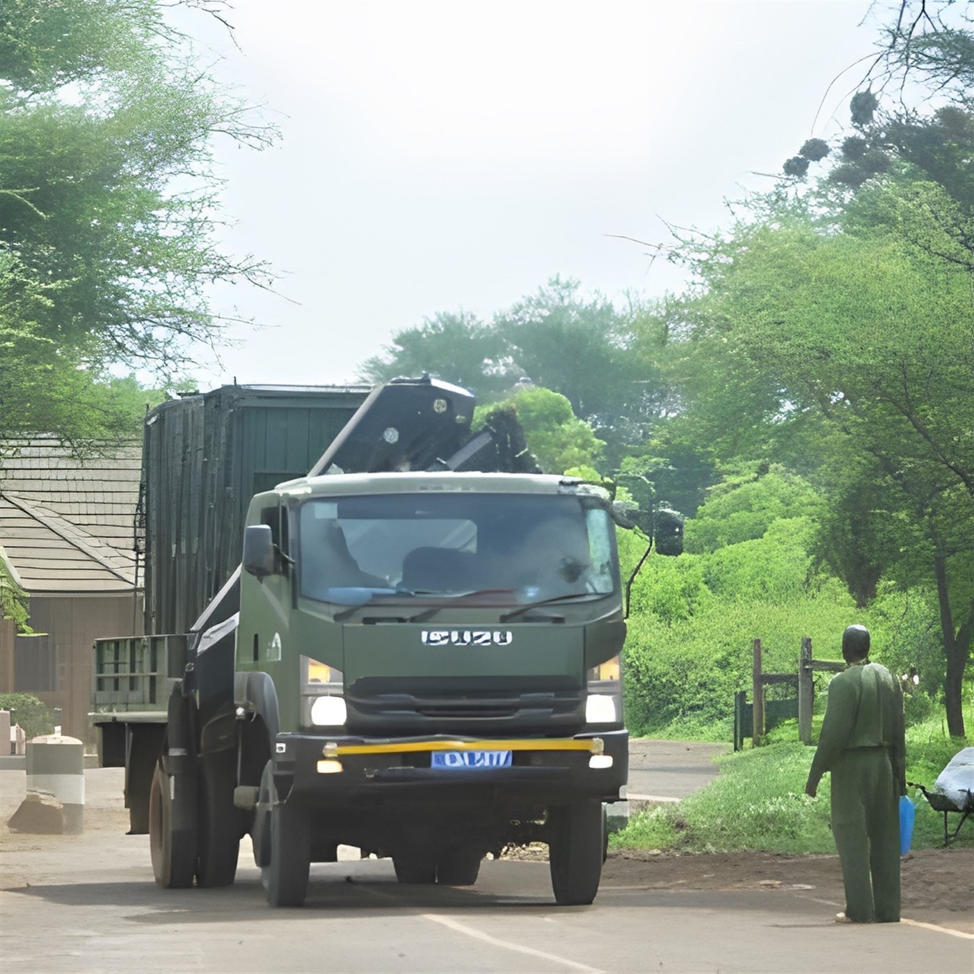 Transporting the rhinos. Photo: Courtesy of MKWC