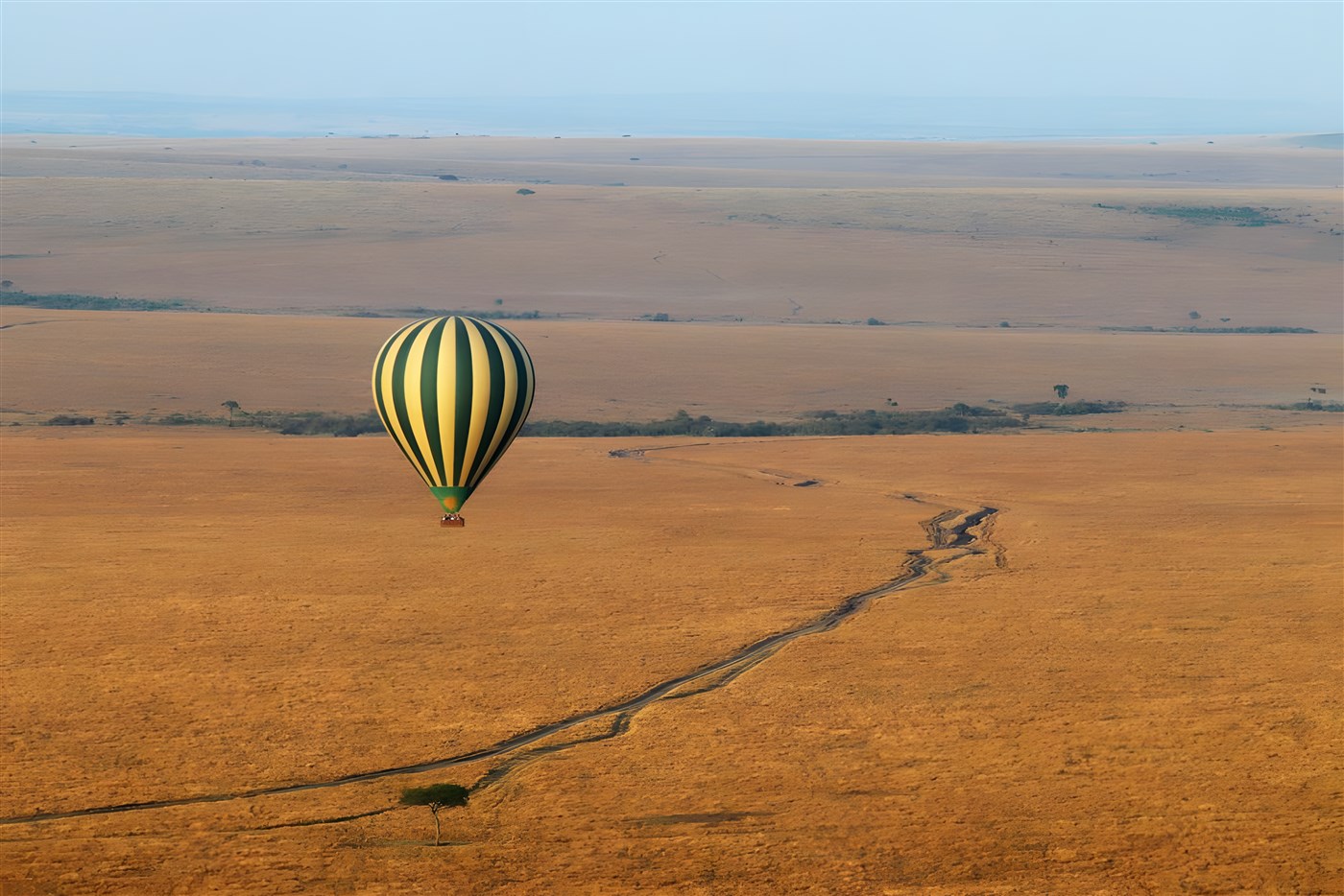 Hot air balloon ride across the Masai Mara