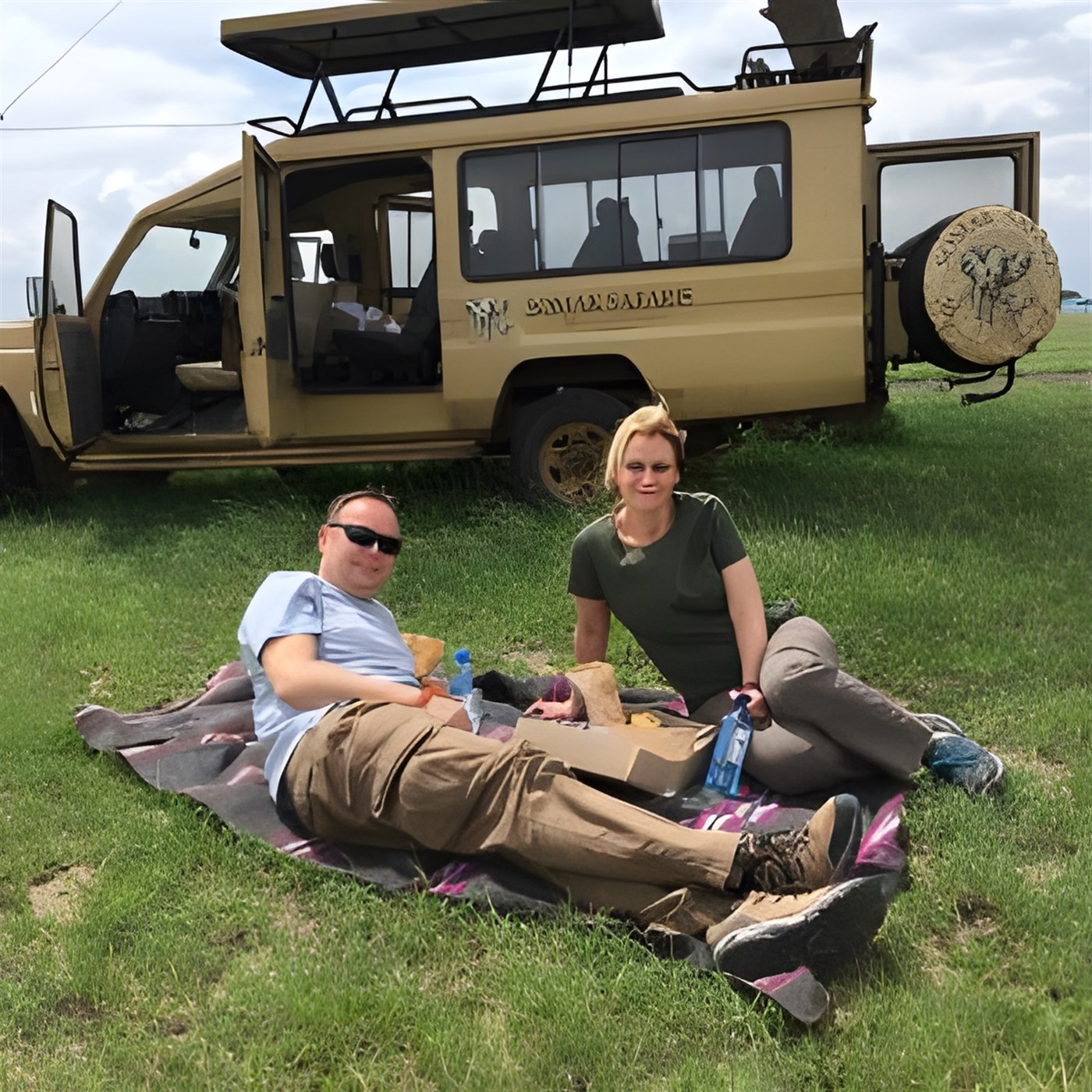 The Macgregors having a picnic in the bush