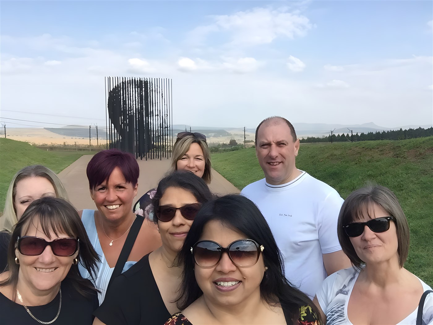 Agents in front of Nelson Mandela's Capture Site
