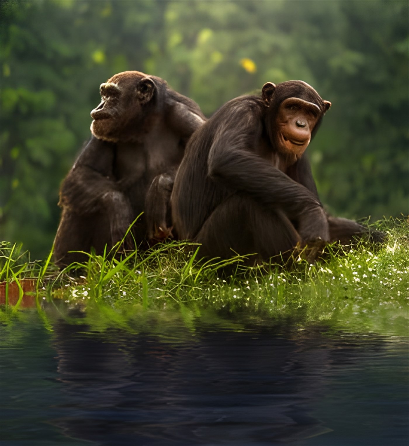 Bonobo in the rianforest are often mistaken for Chimpanzee.