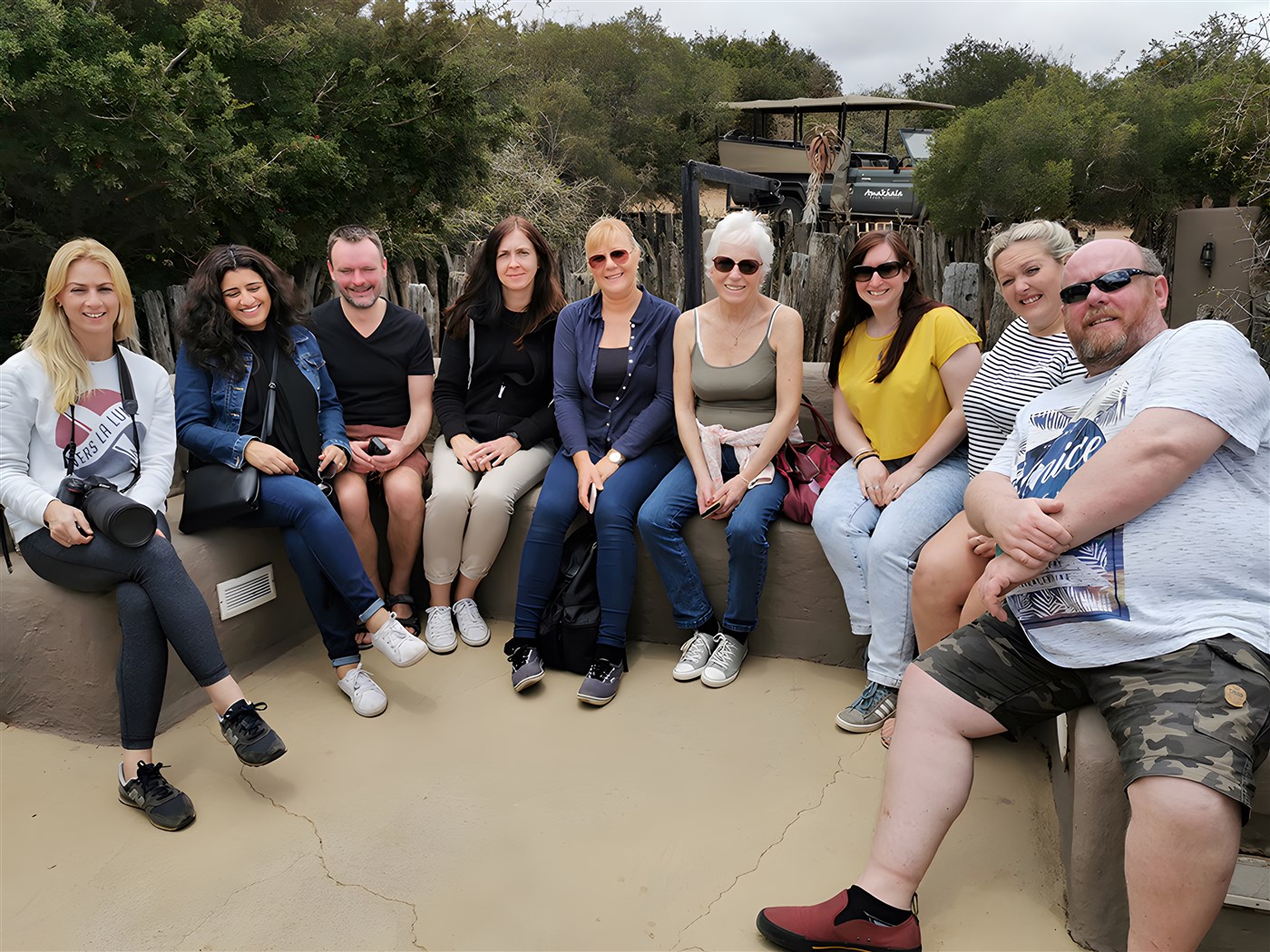 Happy group in South Africa