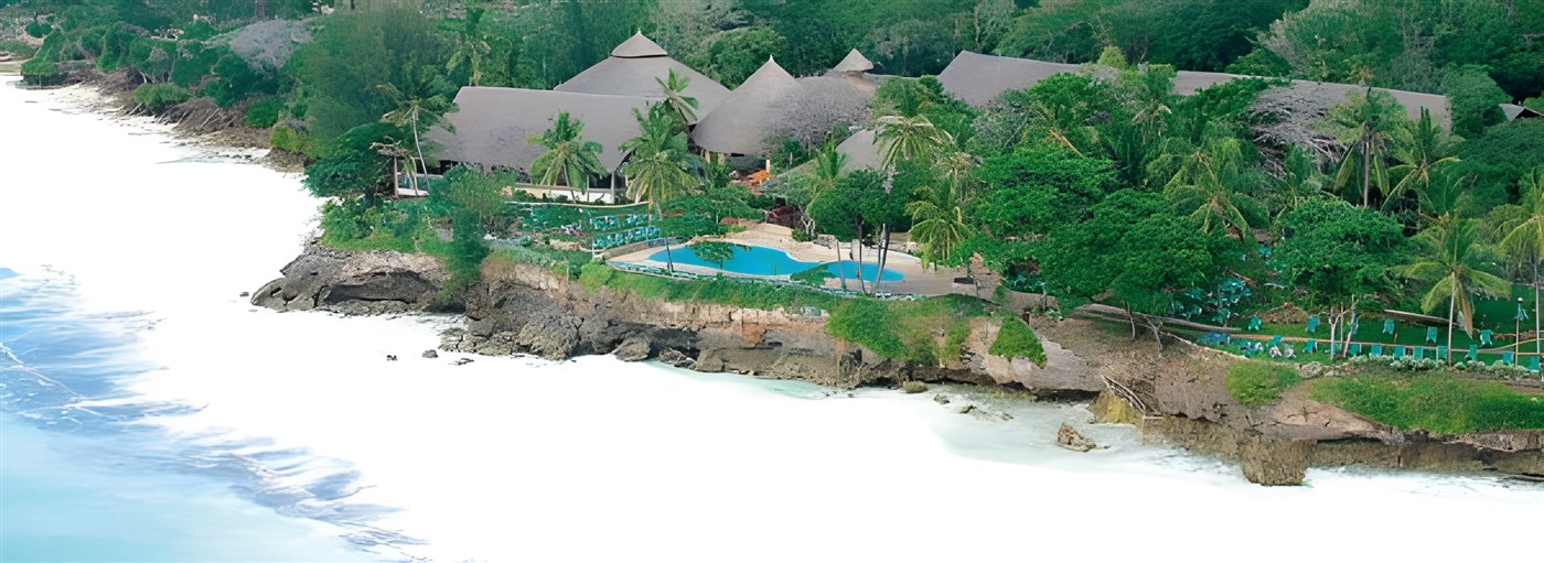 White sand beach in Mombasa
