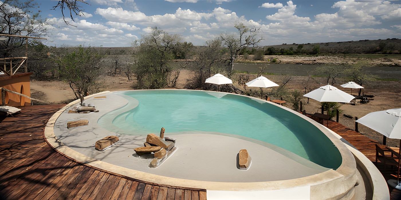 A pool with a view