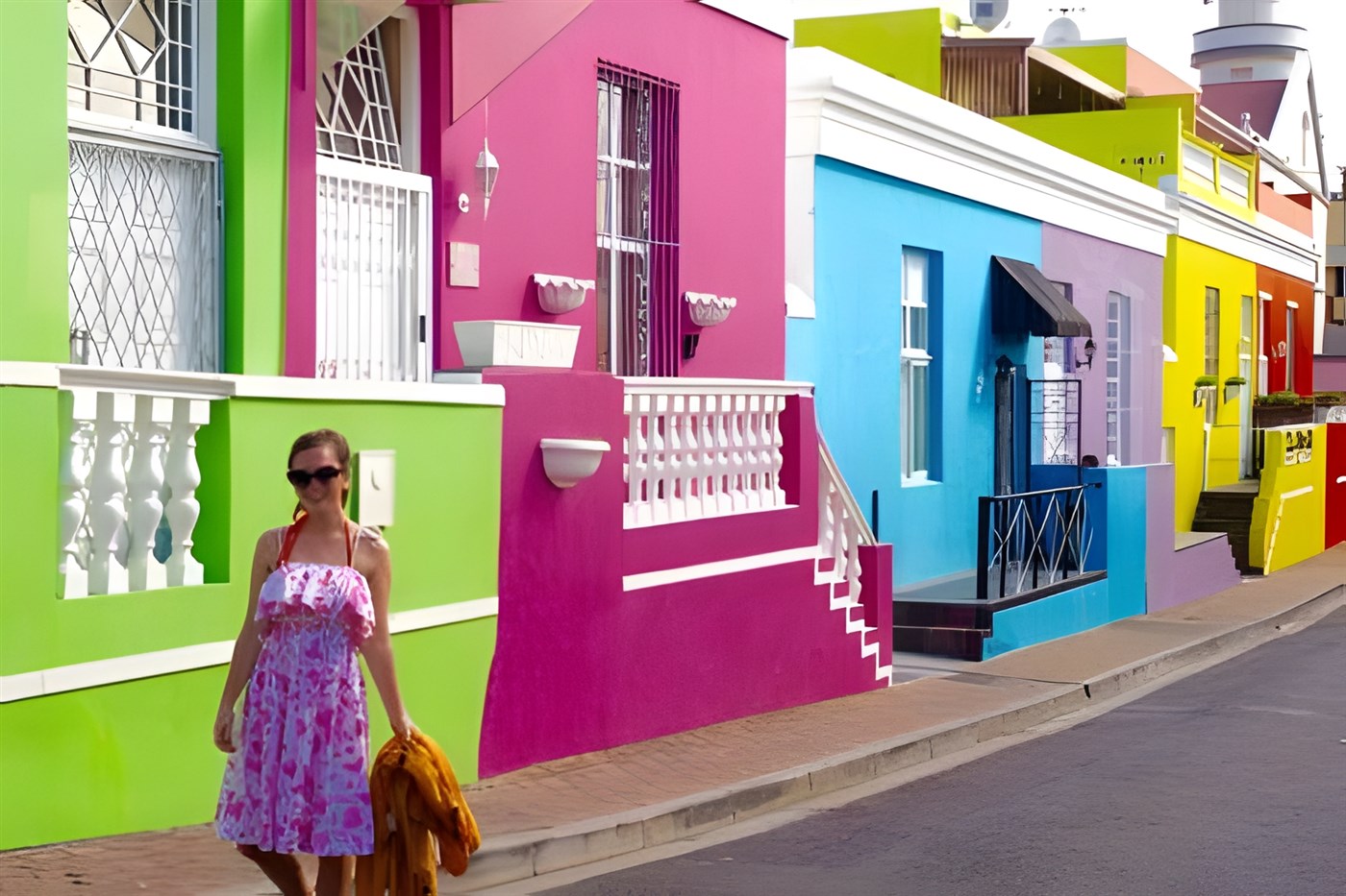 Colourful houses in Bo-Kaap, South Africa