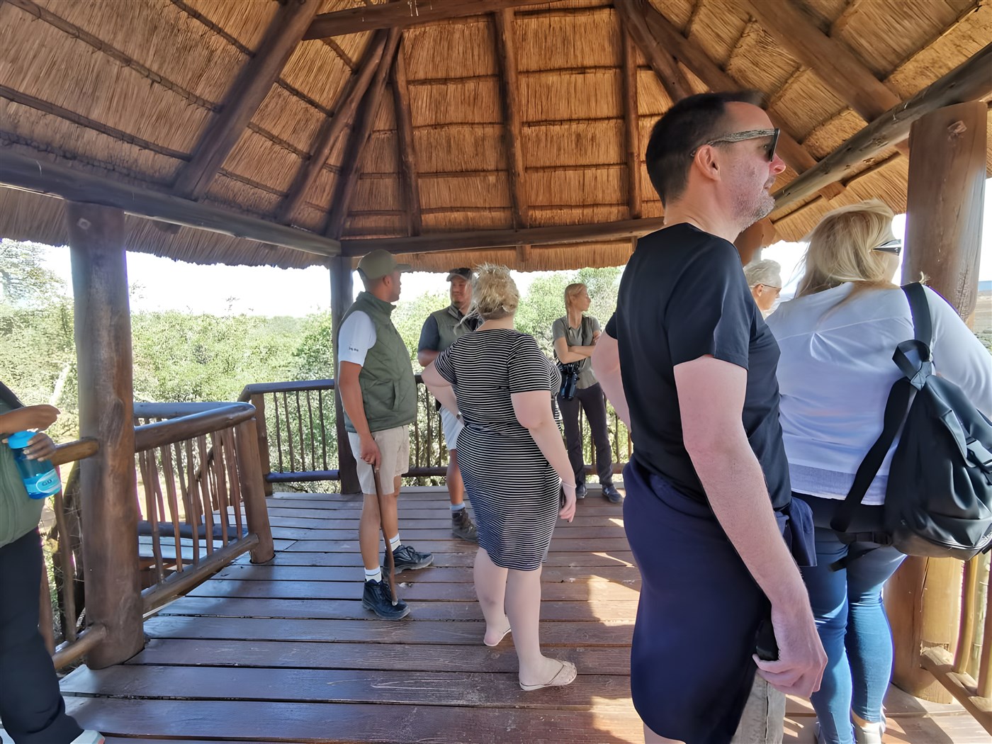 One of the viewing platforms at The Shamwari Big Cat Sanctuary