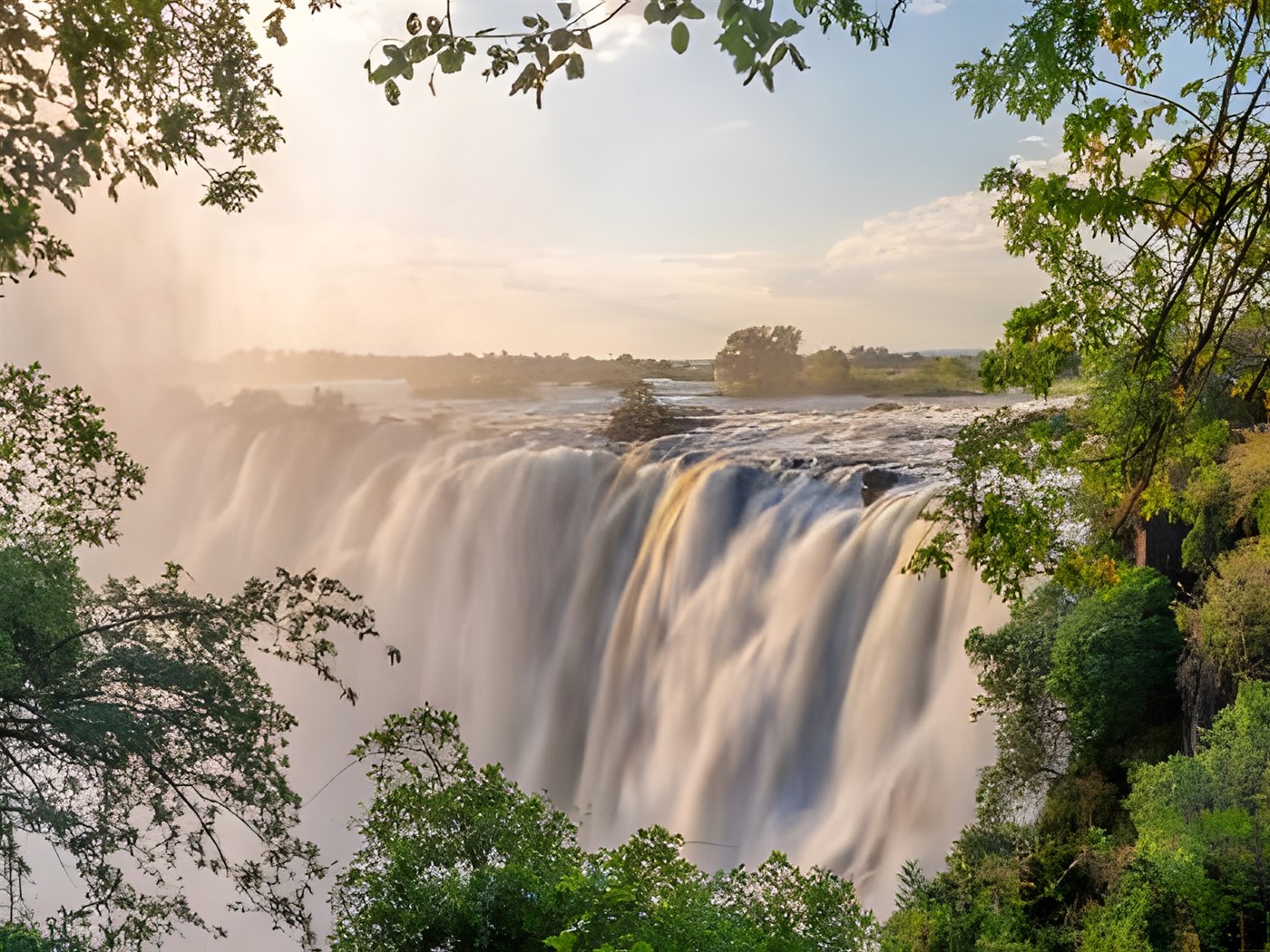 Victoria Falls on Zambezi River