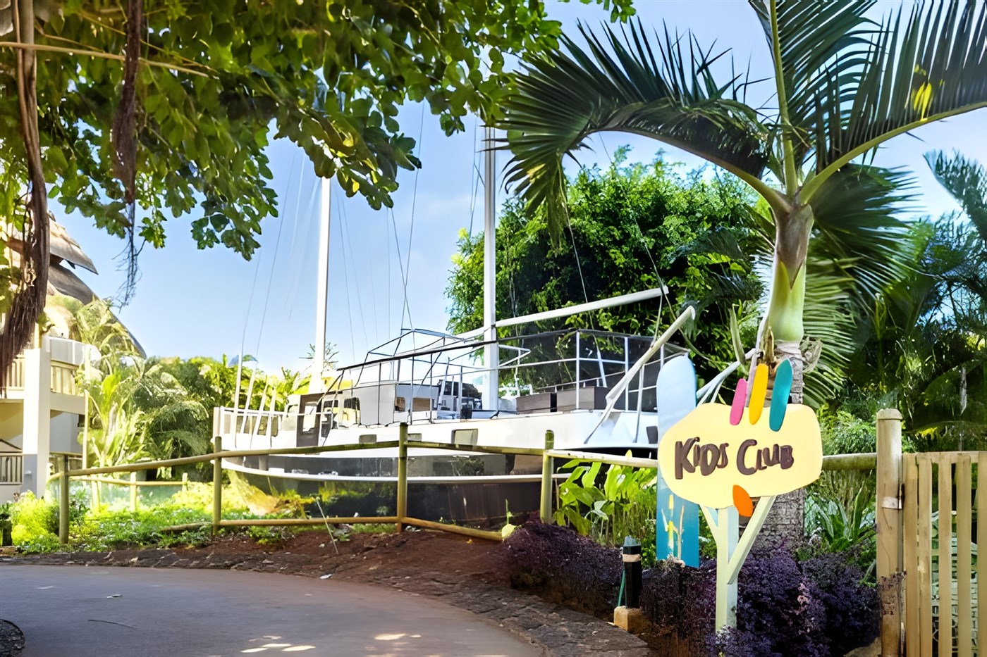 kids club at a holiday destination in the Indian Ocean Islands
