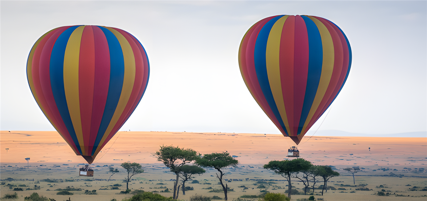 Hot air balloon safari experience in Kenya
