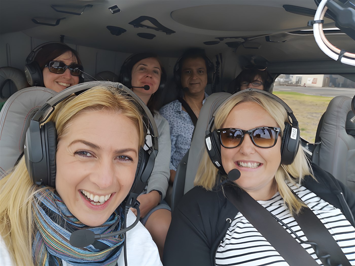 Helicopter flight over Cape Town