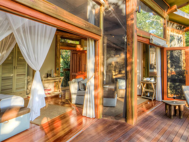 Guest room deck