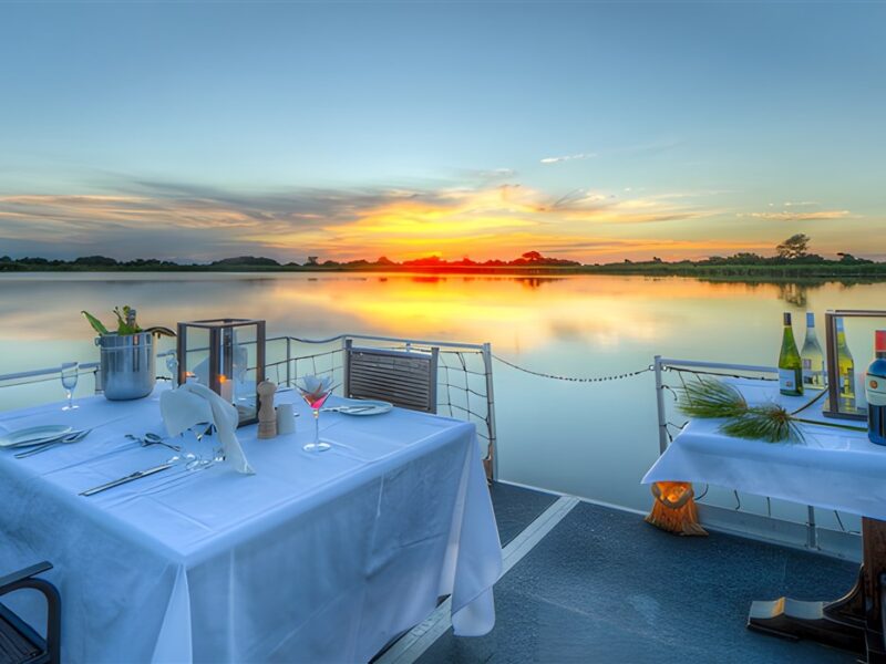 Barge dining