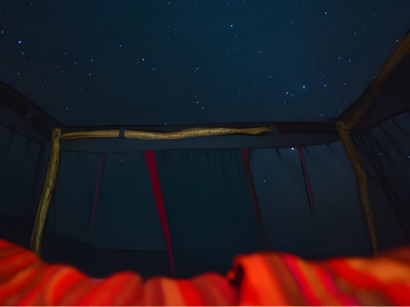 Star gazing.