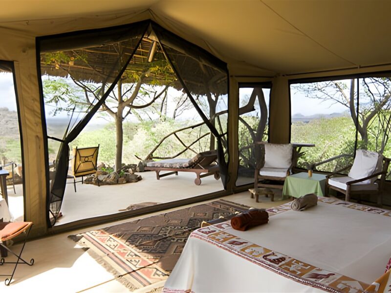 Tent interior