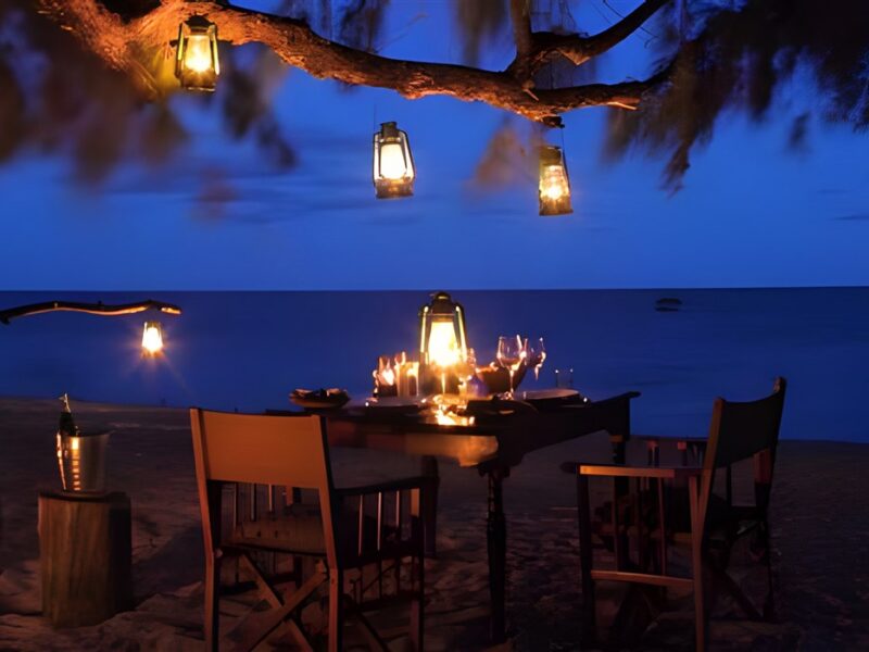 Dinner on the beach