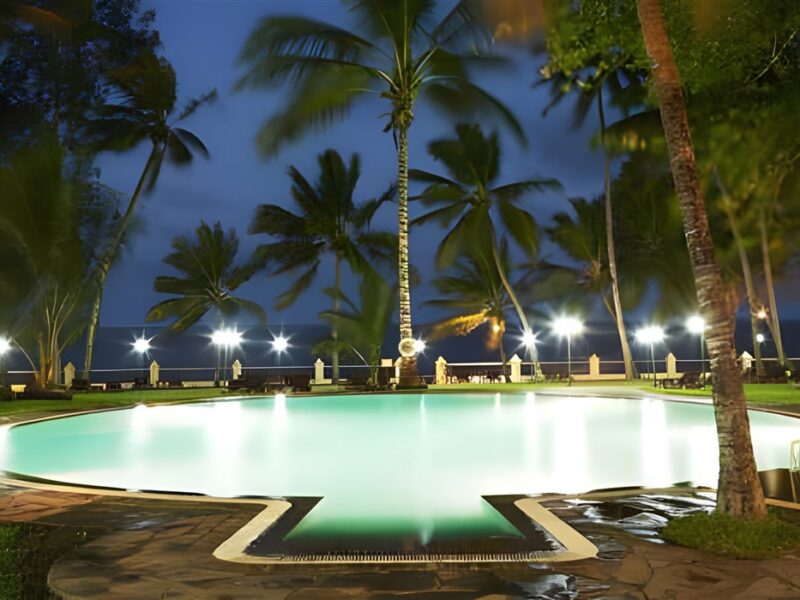 Pool at night
