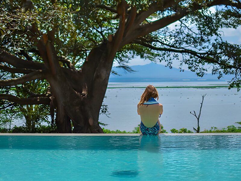 View from the pool