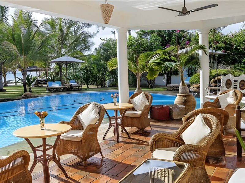 Outdoor dining area