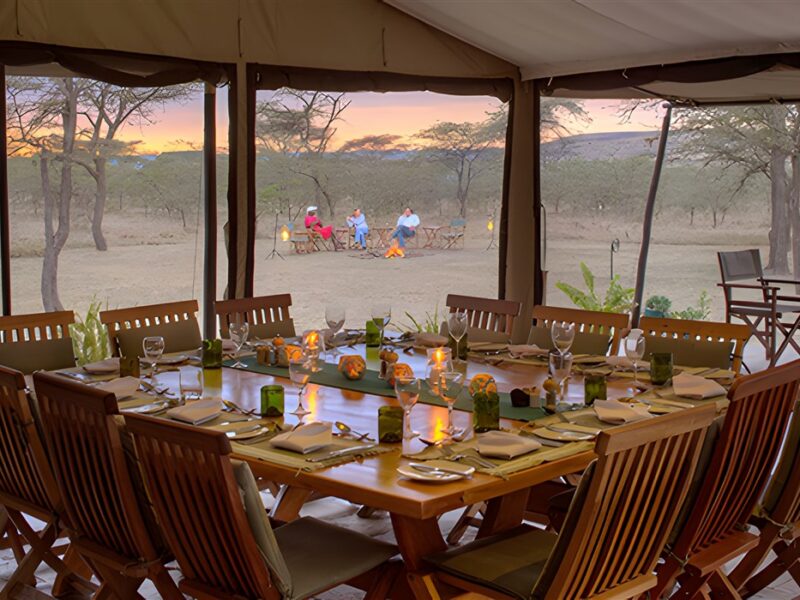 Dining tent