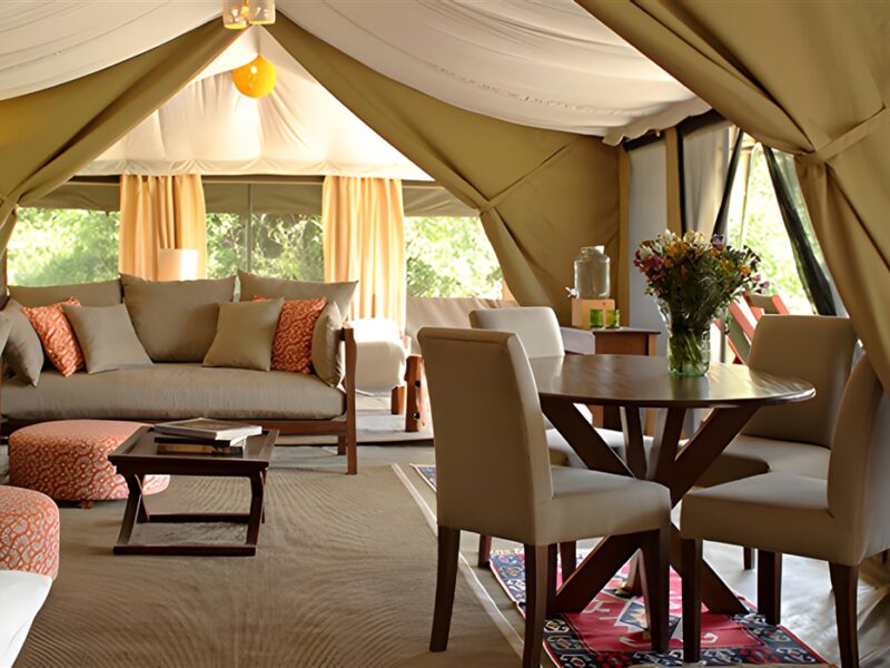 Tent interior