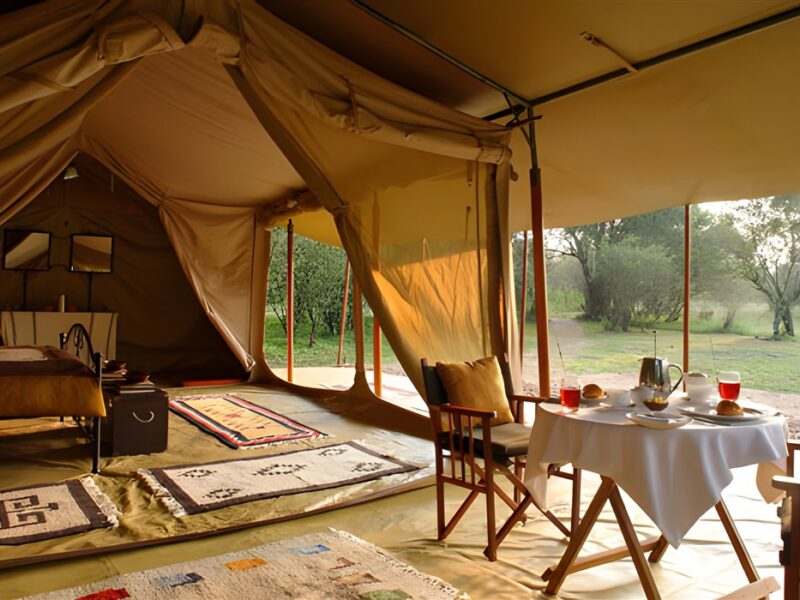 Tent interior
