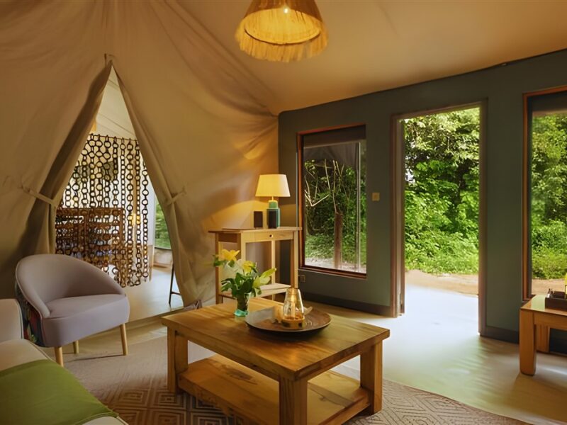  Interior of tent