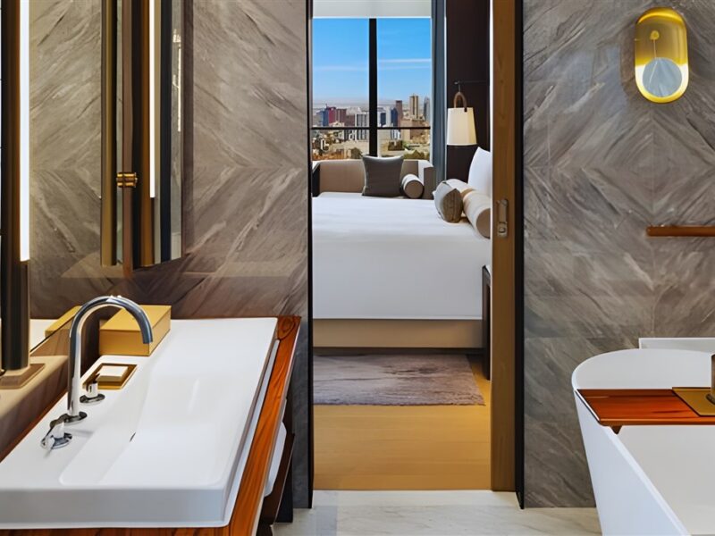 Guest room bathroom