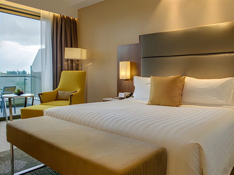Room with balcony