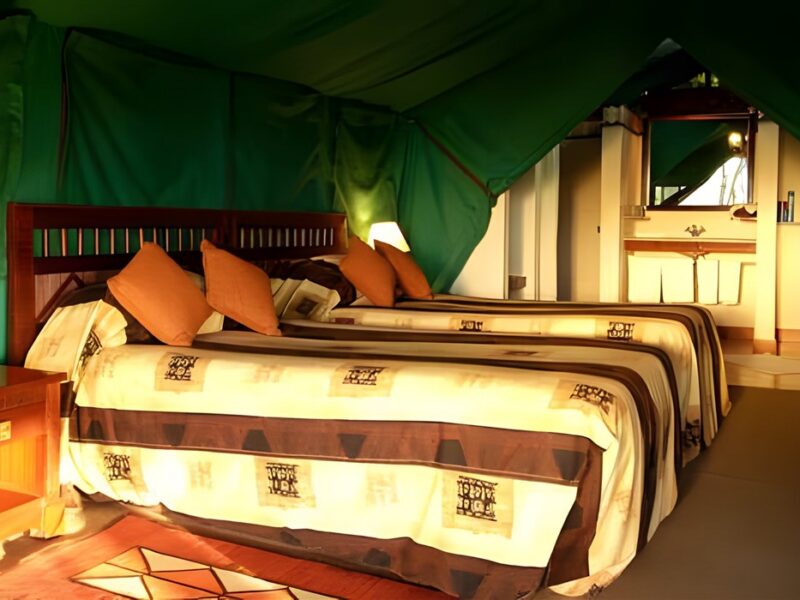 Tent interior