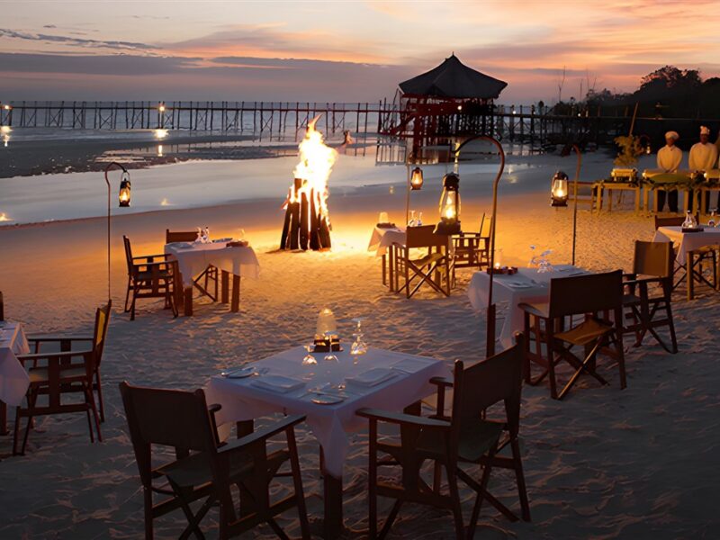 Beach barbecue