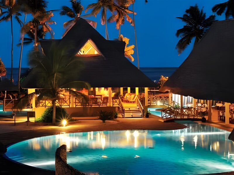 Pool at night