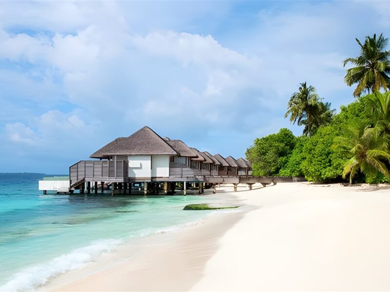 Beautiful white-sandy beach