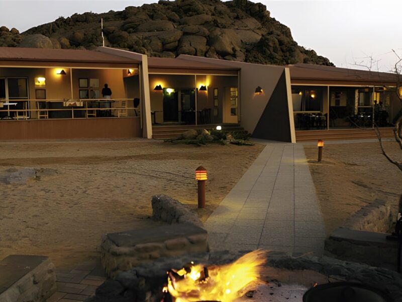 Lodge at night