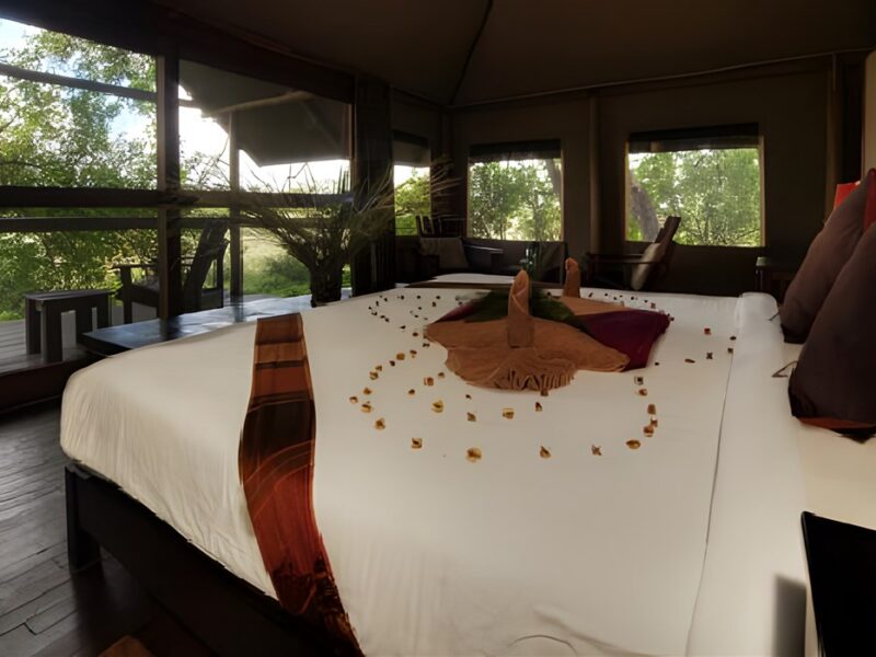Tent interior
