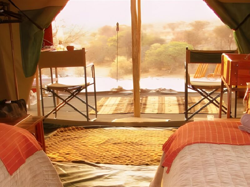 Tent interior