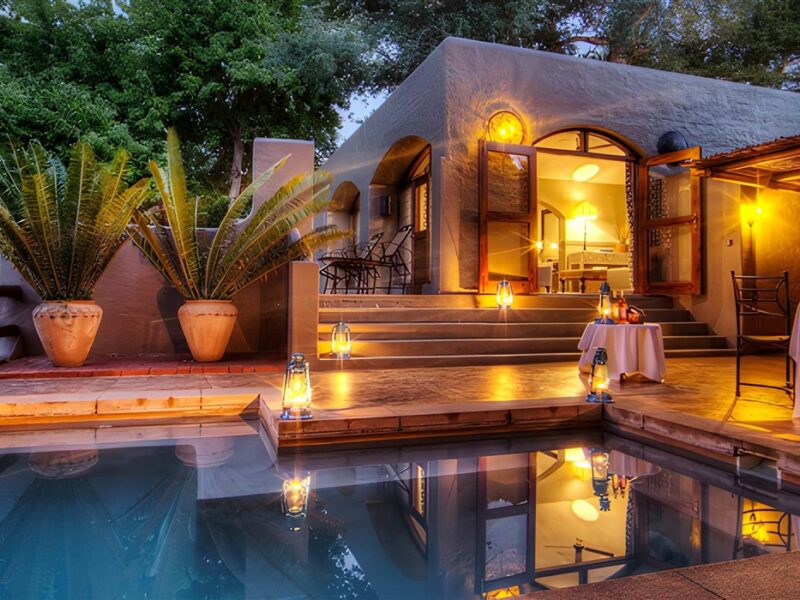 Honeymoon suite patio