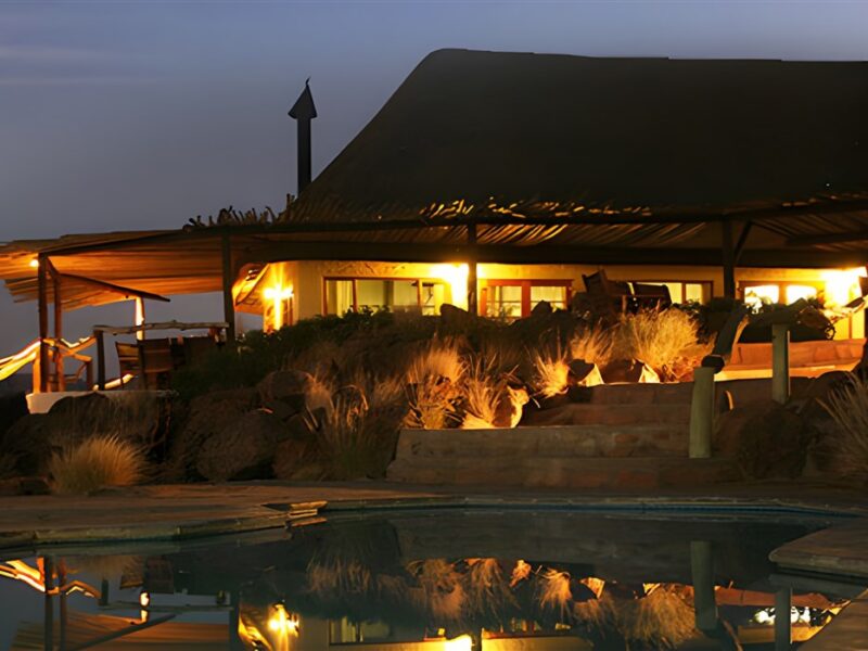Evening at the lodge