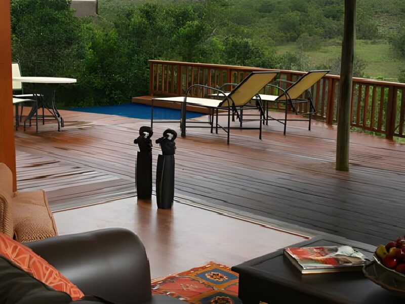 Deck with plunge pool