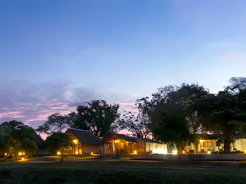 Lodge at night