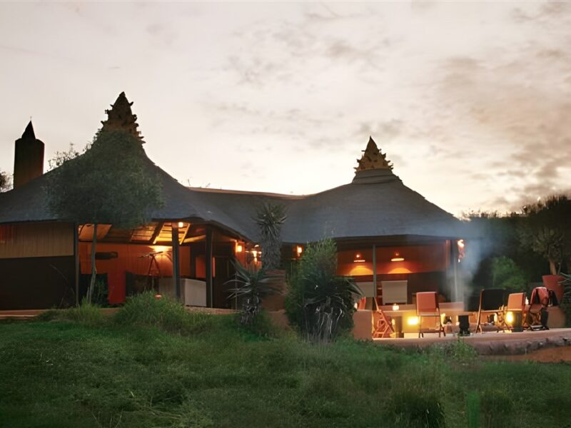 Exterior at night