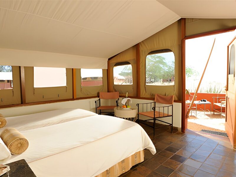 Tent interior