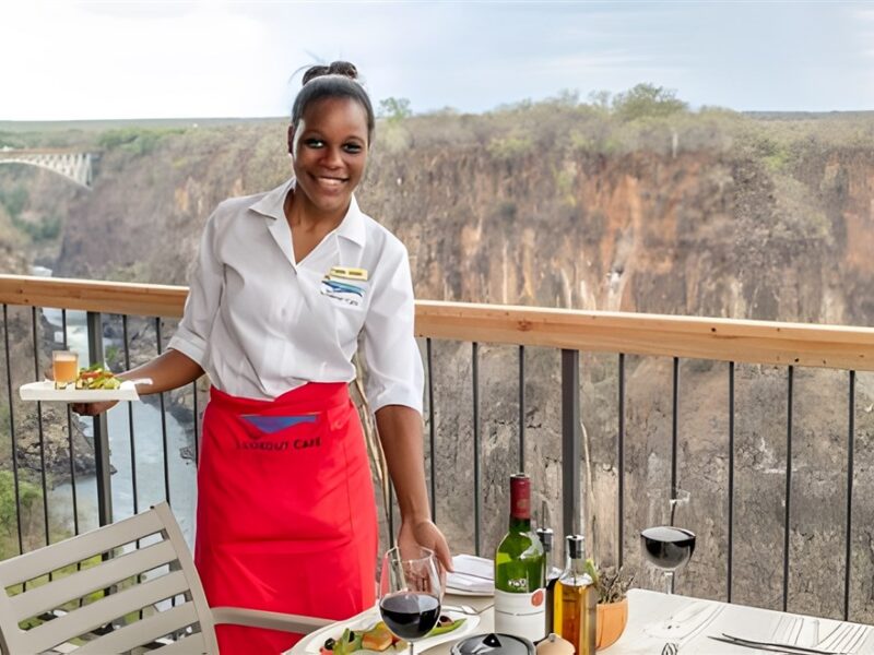 Fine dining on the terrace