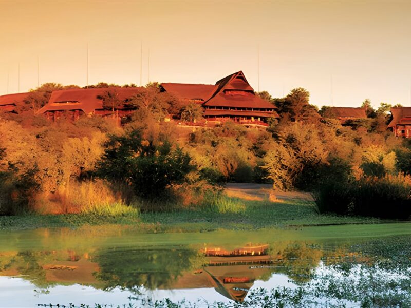 Exterior at sundown