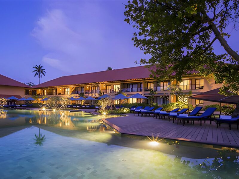 Pool at night