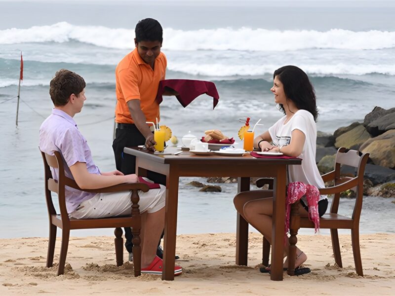 Beach dining