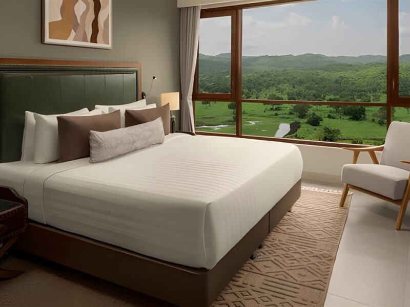 Rooms have sweeping views