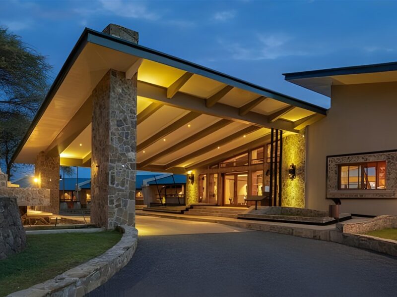 Entrance to lodge